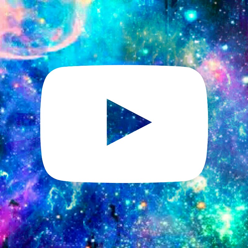 Colorful Galaxy Stars Youtube Icon Image By Afa Gotica